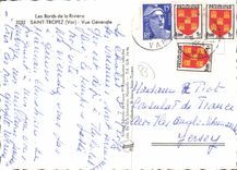 CPSM Les Bords de la Riviera Saint Tropez Var Vue Generale