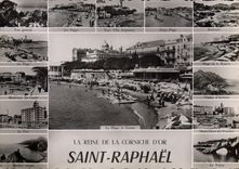 CPSM Saint Raphael Var La Rene de la Cornuche d'Or La Plage Le Casino 
