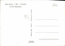 CPSM Cote d'Azur Toulon La Rue Republique 