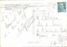 CPSM Draguignan Var Vue aerienne sur la Ville les Allees la Poste au centre la Cathedrale