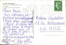 CPSM La Croix Valmer Var La Plage Au loin le Parc de Cavalaire 