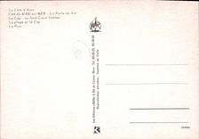 CPSM La Cote D'Azur Cavalaire sur Mer La Perle du Var Le Cap La Plage et le Cap Le Port