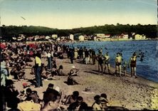 CPSM Environs de Toulon Les Sablettes Var La Plage 