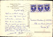 CPSM Cote D'Azur St Tropez Le Chemin de la Citadelle