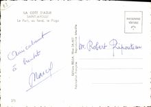 CPSM La Cote D'Azur St Aygulf Le Port au fond la Plage