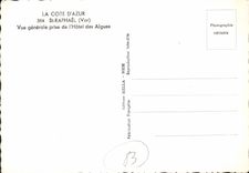 CPSM La Cote D'Azur St Raphael Var Vue generale prise de l'Hotel des Algues 