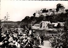 CPSM Les Iles d'Or Ile de Port Gros Var Un coin du Port et le Fort 