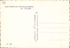 CPSM St Tropez Var Quartier des pecheurs