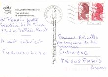 CPSM Collobrieres Var Vue generale et le lotissement Sybile