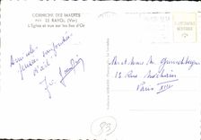 CPSM Corniche des Maures Le Rayol Var L'Eglise et vue sur les Iles d'Or 