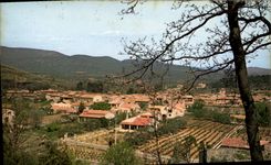 CPSM Les Sites Pittoresques de Provence Rougieres Vue generale du village 