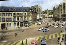 CPA Rouen Seine Maritime le quartier de la gare 