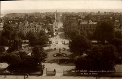 CPA Le Havre jardins de l'hotel de ville et rue de Paris 
