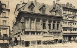 CPA Rouen Vieille maison place de la cathedrale 