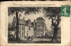 CPA Chateau d'Etelan pres Noirville arrondissement du Havre Seine Infer la chapelle et la decoration