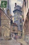 CPA Rouen Pittoresque rue du Hallage 
