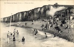 CPA St Valery en Caux S Inf l'Heure du Bain 