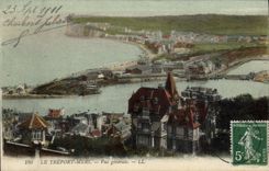 CPA Le Treport Mers vue generale 