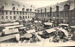 CPA Rouen le Marche de la haute vieille tour 