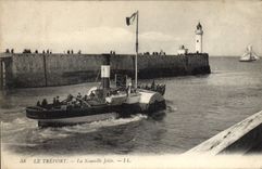 CPA Le Treport la Nouvelle Jetee 