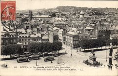 CPA Rouen vue generale prise de l'eglise Saint Ouen 
