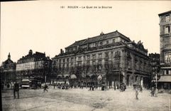 CPA Rouen le Quai de la Bourse 