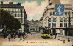 CPA Le Havre rue de Paris 
