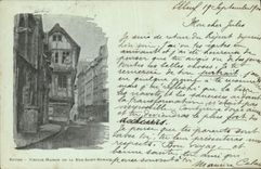 CPA Rouen Vieille maison de la rue Saint Romain 