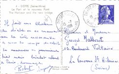 CPA Dieppe Seine Mme le port et le nouveau pont