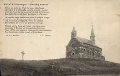 CPA Pittoresque Saint Laurent faites au mois de Mai le beau pelerinage qui meme a la chapelle ouvert