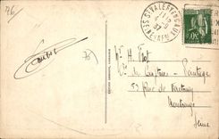 CPA St Valery en Caux le monument Costes et Bellonte Descatoire et Delandre sculpt 
