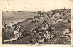 CPA Dieppe la plage 
