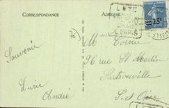 CPA Le Treport la plage et la Falaise