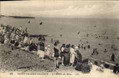 CPA Saint Valery en Caux a l'Heure du Bain 