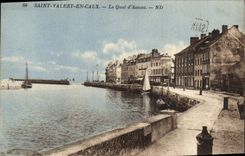 CPA Saint Valery en Caux le Quai d'Amont 