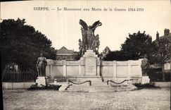 CPA Dieppe le monument aux Morts de la Guerre 1914 1918 