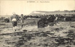 CPA Le Treport dans les Roches 
