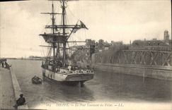 CPA Dieppe le pont Tournant du Pollet 