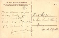 CPA Dieppe l'avant port preu de la Polssonnerie de Gros