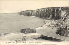 CPA Saint Valery en Caux Panorama de la Plage 