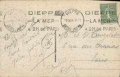 CPA Dieppe l'Avant port et vue generale 