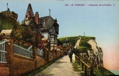 CPA Le Treport l'Escaller de la Falaise 