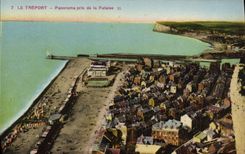 CPA Le Treport Panorama pris de la Falaise 
