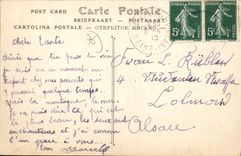 CPA Le Treport Un Coin du Port par gros temps 