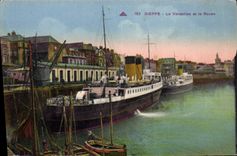 CPA Dieppe Le Versailles et le Rouen 