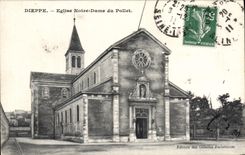 CPA Dieppe Eglise Notre Dame du Pollet 