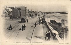 CPA Le Havre Perspective du Boulevard Maritime 