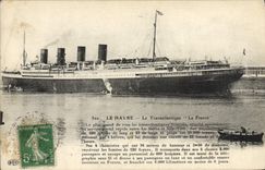 CPA Le Havre Le Transatlantique La France 