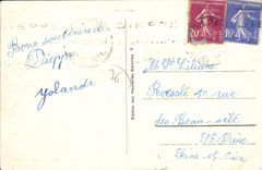 CPA Dieppe Le Versailles dans le port 