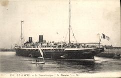 CPA Le Havre Le Transatlantique La Touraine 
